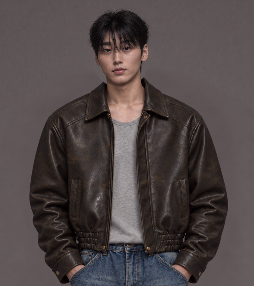 보뇌르 딥 오일드 레더 자켓